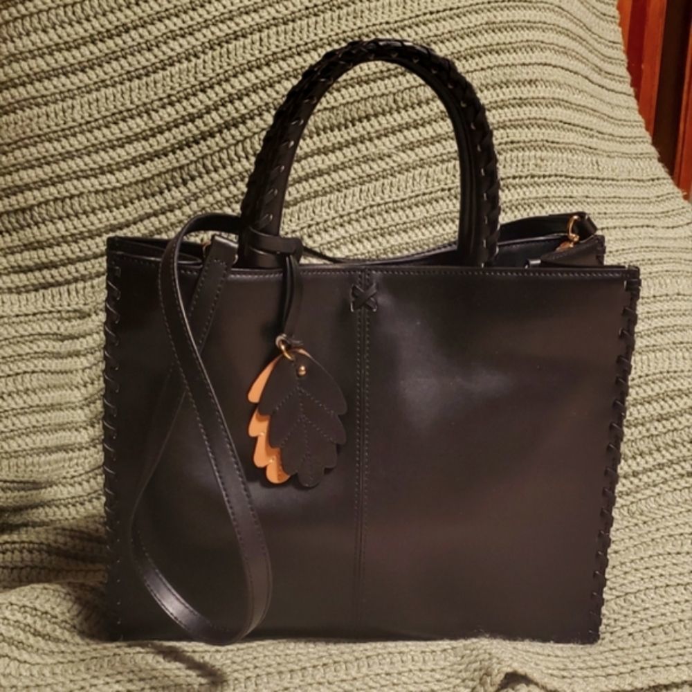 Emma Fox - Black Leather Purse